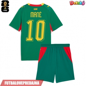 Lacne Dětský Futbalové dres Senegal Sadio Mane #10 MS 2026 Krátky Rukáv - Preč (+ trenírky)